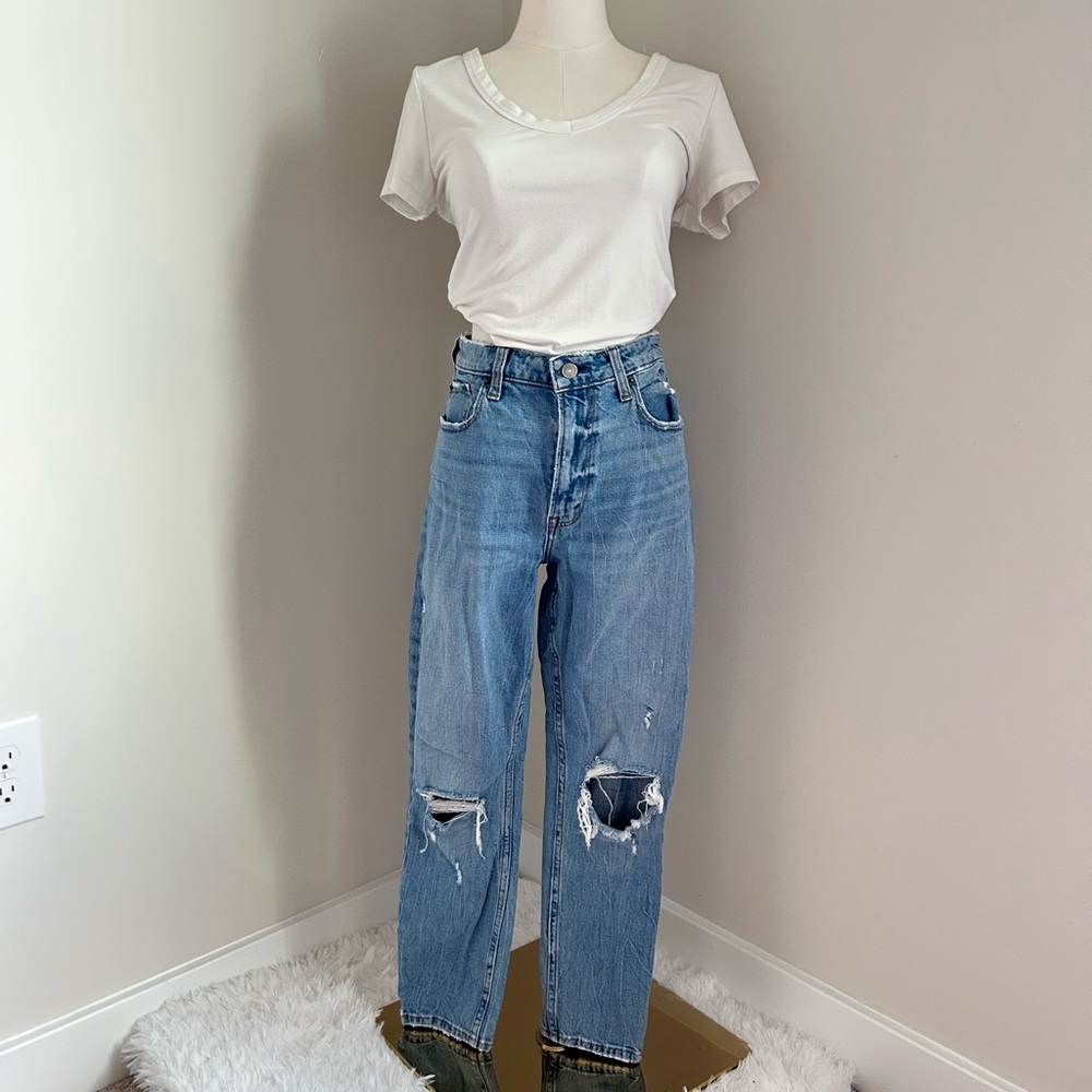 Abercrombie & Fitch Curve Love The Skinny High Rise Jeans